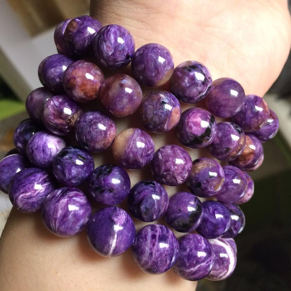 natural charoite stone beads bracelet natural gemstone bracelet DIY jewelry for woman for gift   !