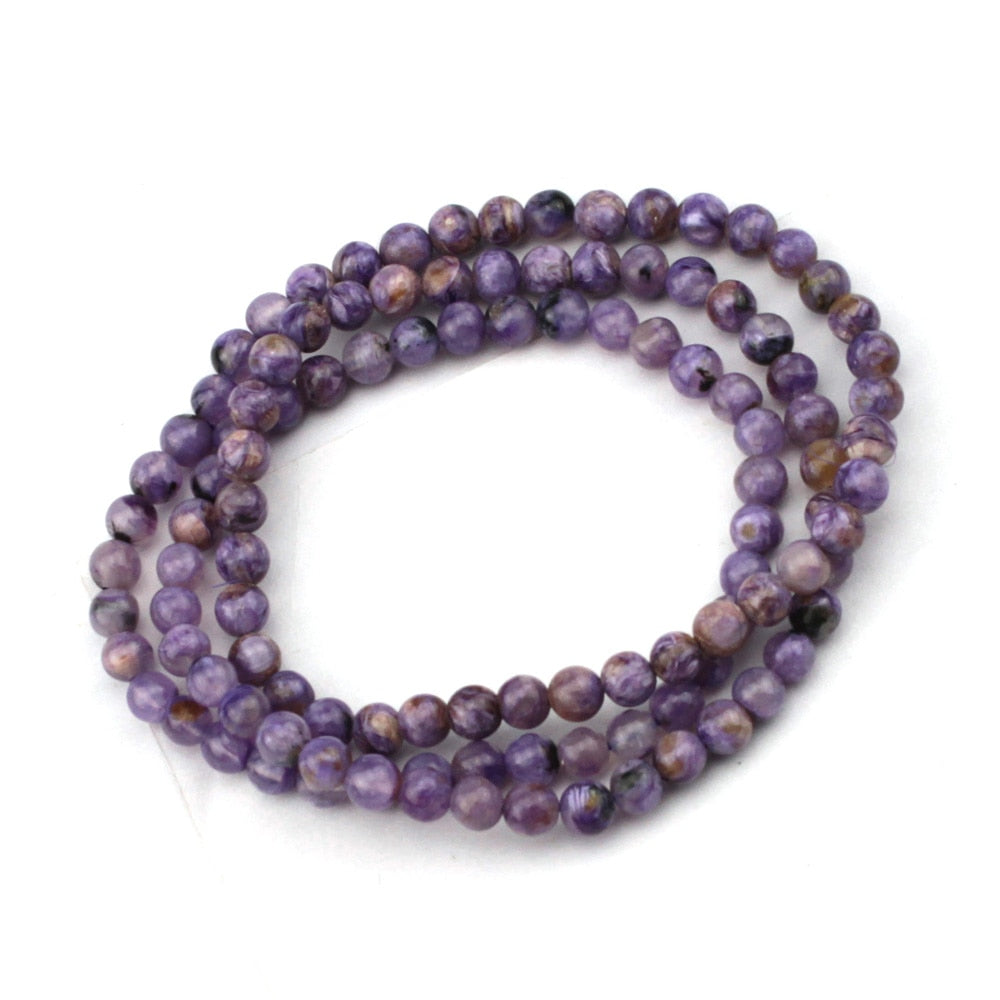 natural charoite stone bracelet / necklace natural gemstone jewelry DIY jewelry for woman for gift   !