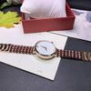 natural garnet/tourmaline stone bracelet & 33mm watch DIY jewelry for woman waterproof watch for summer beach   !