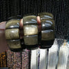 natural gold obsidian stone beads bracelet natural gemstone bracelet DIY jewelry for woman for gift   !