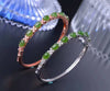 natural green jasper bangles natural gemstone Bracelet 925 sterling silver women Elegant Luxury snowflakes party fine jewelery