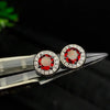 natural red garnet gemstone earring for girls girlfriend daughter women gift 925 stelring silver fine jewelry with box