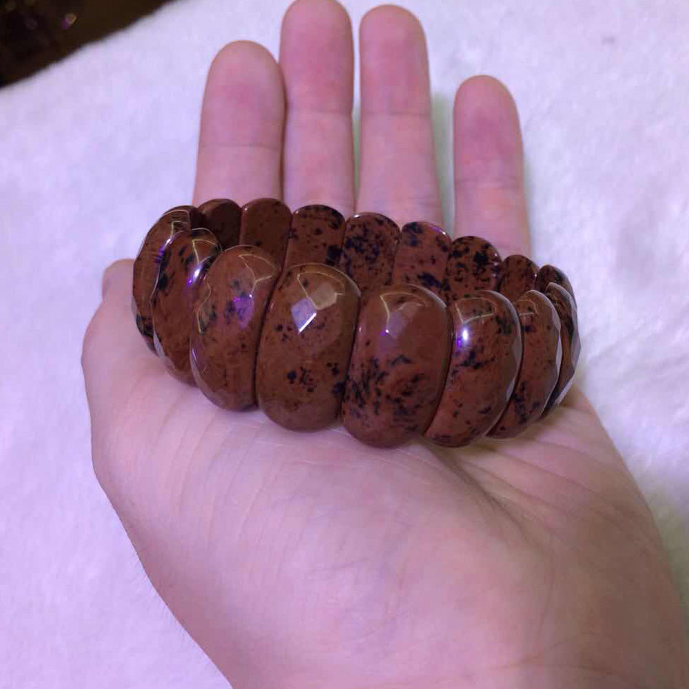 natural red obsidian stone beads bracelet natural gemstone bangle charming bracelet for woman for gift   !