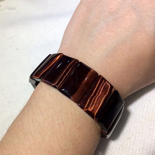 natural red tiger eye stone beads bracelet natural gemstone bangle DIY jewelry bracelet for man for woman   !