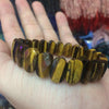 natural tiger eye stone beads bracelet natural gemstone bangle fine jewelry for woman for gift