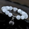 natural white Cat's-eye Bracelet Woman Crystal Wind Restore Decorate White Small Bell Silver Japan And Fashion