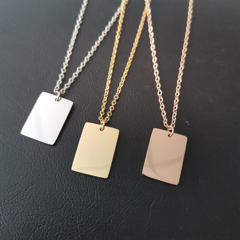 neck pendants for women egirl chain bijoux femme Lettering first name Rose gold steel Gift to girlfriend  Virgin Girlsnecklaces