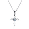 necklace of SH-N0052, 925 silver cross pendant with fine jewelry chain, wedding necklaces for Woman, Valentine's gift.