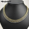 necklace womenSteel color chains the neck gold stainless steel chain ecklace Steel color woman accessories on the neck Jewellery
