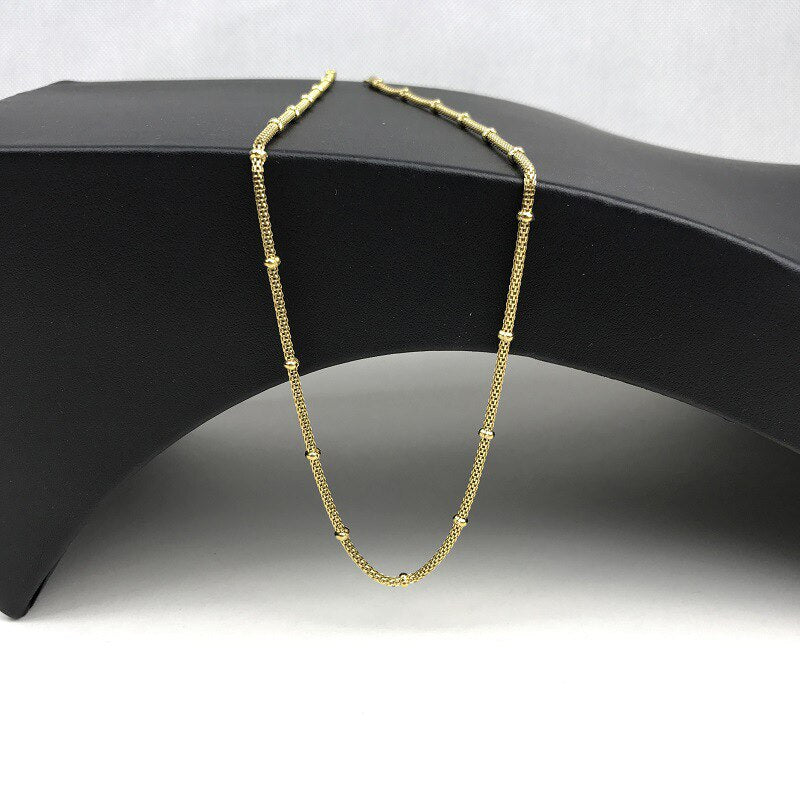 necklace womenSteel color chains the neck gold stainless steel chain ecklace Steel color woman accessories on the neck Jewellery
