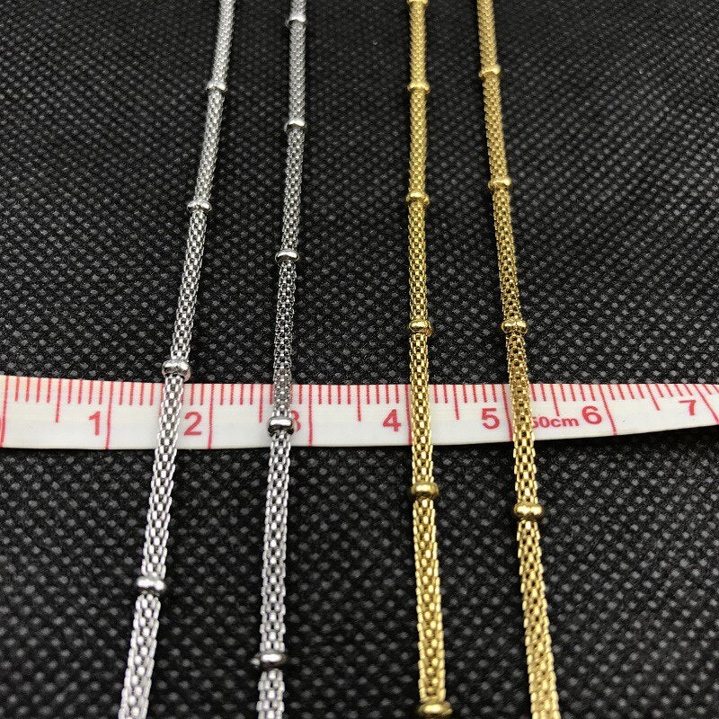 necklace womenSteel color chains the neck gold stainless steel chain ecklace Steel color woman accessories on the neck Jewellery