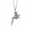 necklaces men Steampunk big pendant TATTOO tattoo machine chain necklace stainless steel pendant necklace jewelry on the neck