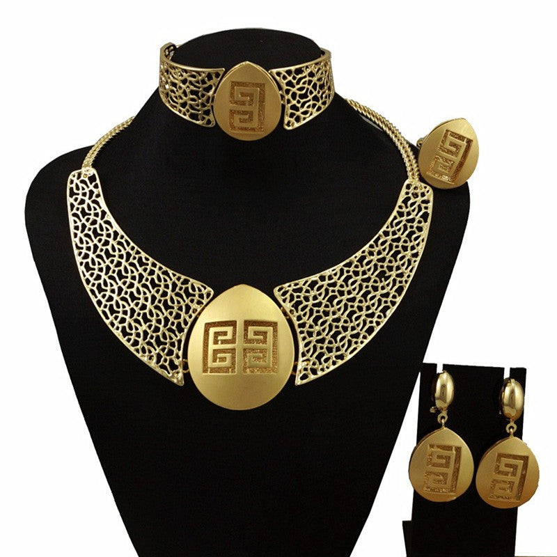 new arrive gold jewelry sets women jewelry sets fine jewelry sets women necklace jewelry sets