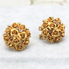 design brand jewelry rose flower Summer style stud earring gold Happy marriage earring for women gift