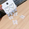 design exaggerated jewelry long white butterfly earrings bohemian tassel holiday party earrings for women gift