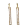 design jewelry  full crystal earrings exaggerated rectangular earrings wedding party earrings for women