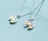 new fashion 100% Real. 925 Sterling Silver Fine Jewelry Yellow lemon Fruit Necklace Pendant GTLX1512