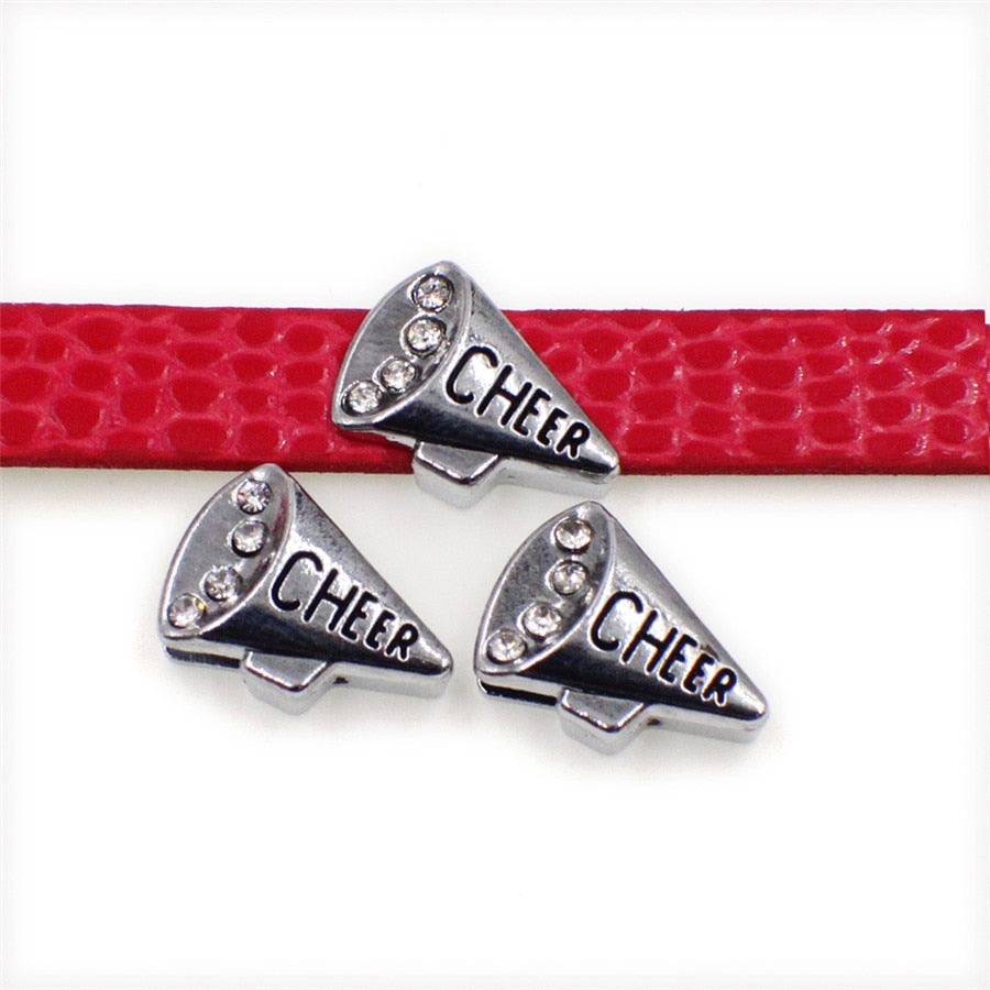 s 20 styles for your choice ! 5pcs panda colorful slide charms Jewelry Finding fit 8mm wristband pet collar key chain