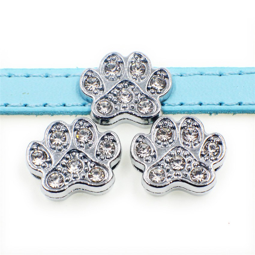 s 20 styles for your choice ! 5pcs panda colorful slide charms Jewelry Finding fit 8mm wristband pet collar key chain