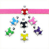 s 20 styles for your choice ! 5pcs panda colorful slide charms Jewelry Finding fit 8mm wristband pet collar key chain