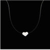 nvisible Choker Crystal Necklace for Women Pendants Neck Zircon Fish Line Clavicle Chain Lady Feminino Collar Beach Bar Light
