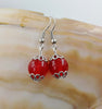 one pair pearl gr near round 10-11mm+flower hook earrings   beads nature