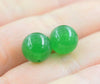 one pair red/green/blue/yellow/pink/purple/red/black/tiger jasper round stud earrings round 10mm   beads nature