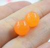 one pair red/green/blue/yellow/pink/purple/red/black/tiger jasper round stud earrings round 10mm   beads nature