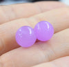one pair red/green/blue/yellow/pink/purple/red/black/tiger jasper round stud earrings round 10mm   beads nature