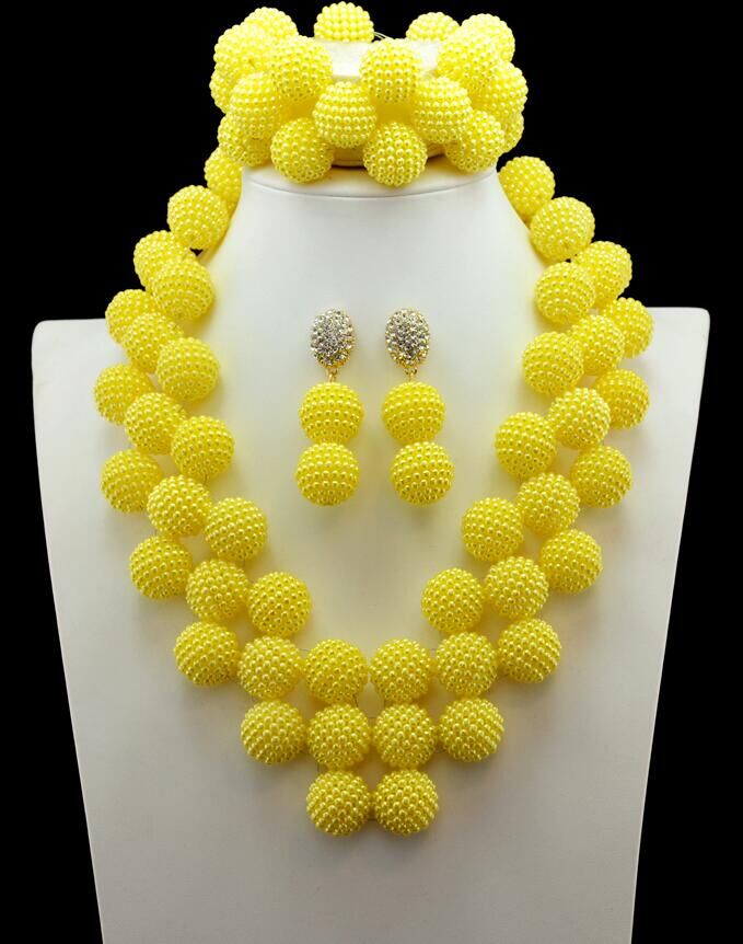 online shopping india 10 color African Nigeria wedding choker necklace 2020 african beads jewelry set fashion Necklace set women