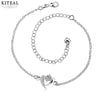online shopping india silver bracelet anklets heart whites bracelet on ankle Jewelry European Style SMTA031