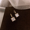orea jewelry exquisite elegant simple square zircon earrings daily wild earrings for women gift