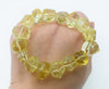 pink sunstone/lemon quartz/pink/white/prehnite faceted 13*18mm baroque bracelet 7.5inch   beads nature gemstone