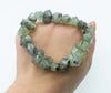 pink sunstone/lemon quartz/pink/white/prehnite faceted 13*18mm baroque bracelet 7.5inch   beads nature gemstone