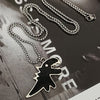 punk  Alloy Cartoon Dinosaur Pendant Necklace for Women Men O-shape Chains on The Neck Couple Chain Necklaces Grunge Jewelry