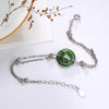 pure silver inl hetian jade jade restoring ancient ways ms xiangyun peace buckle contracted silver bracelet