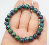 red green ruby jade round 6/8/10/12mm bracelet 7.5inch   beads nature