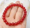 red jade round 6/8/10/12mm bracelet 7.5inch   beads nature