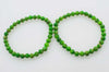 red/purple/green round faceted round jade 6mm bracelet 7.5inch   beads nature