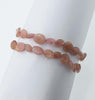 red stawberry crystal baroque 7-10mm bracelet 7.5inch   beads nature