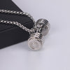 rock jewelry for neck gifts for black barbell necklace mens stainless steel gold chain necklace pendant male accessories