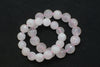 rose quartz faceted round 8/10/12/14mm bracelet 7.5inch   beads nature