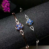 925 silver sterling Natural sapphire Bracelets fine Jewelry trendy new 2020 3*4mm pretty gift women yhl030401agl