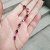 925 sterling silver garnet link bracelet fine jewelry classic Customizable women gift NEW anniversary l050701agsm