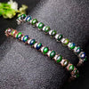 925 sterling silver opal link bracelet fine jewelry sport party new 4*6mm women gift fine yhsl040601ago