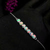 925 sterling silver opal link bracelets fine jewelry sport party new 4*5mm women new plant gift fine yhl040501ago