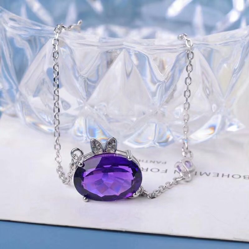 925 sterling silver piezoelectric amethyst Bracelets fine Jewelry women trendy party classic 2020 new bsl101401agz