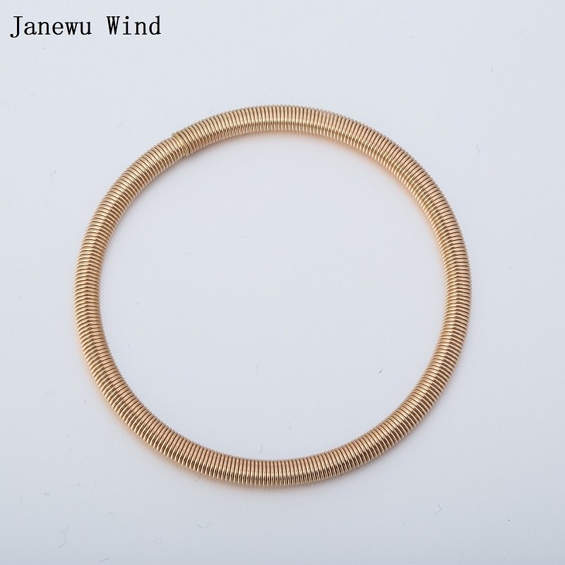 simple fashion gold color silver color elastic Bracelet bangle female snake chain charm bracelet women