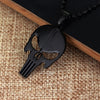 skull necklace Pendant Superhero Personality Charm Punishment Skull Dark Knight Necklace for Woman man gift