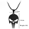 skull necklace Pendant Superhero Personality Charm Punishment Skull Dark Knight Necklace for Woman man gift